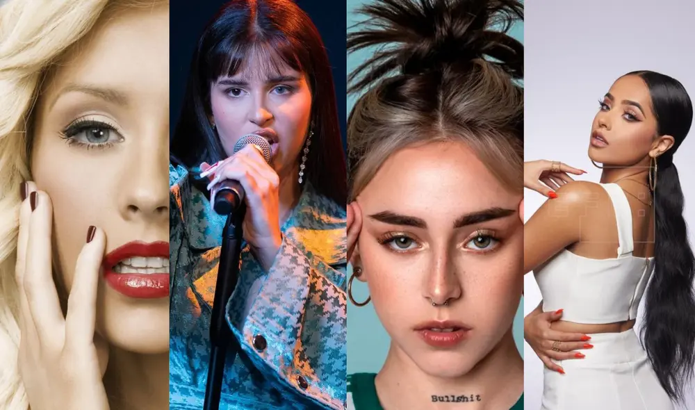 Christina Aguilera estrenará canción junto a Nathy Peluso, Nicki Nicole y Becky G. Foto: Composición LR Christina Aguilera estrenará canción junto a Nathy Peluso, Nicki Nicole y Becky G. Foto: Composición LR