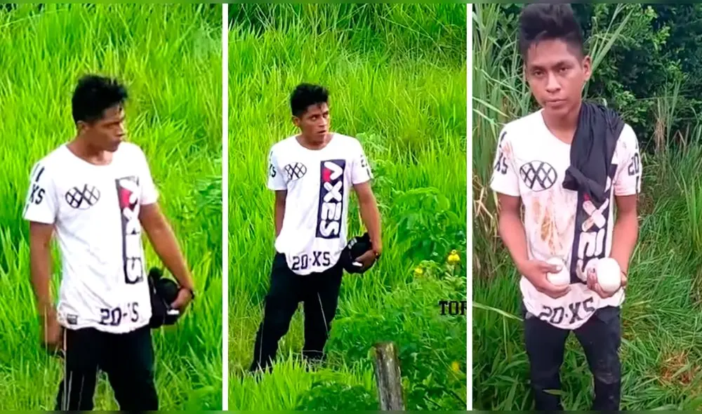 Sujeto pretendía lanzar droga al interior de penal de Sananguillo. Foto: captura/Vía Televisión