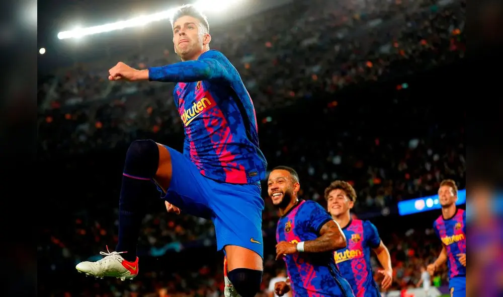 Gerard Piqué anotó el único gol del partido entre el Barcelona y Dinamo Kiev. Foto: EFE. Gerard Piqué anotó el único gol del partido entre el Barcelona y Dinamo Kiev. Foto: EFE.