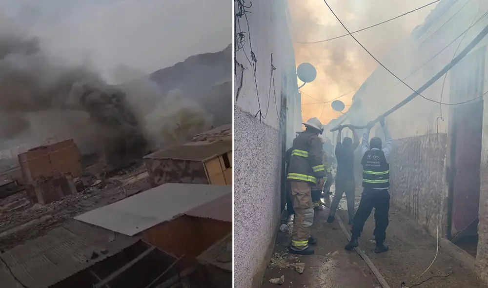 No se registran heridos ni fallecidos por incendio. Foto: WhatsApp LR /Municipalidad del Rímac No se registran heridos ni fallecidos por incendio. Foto: WhatsApp LR /Municipalidad del Rímac