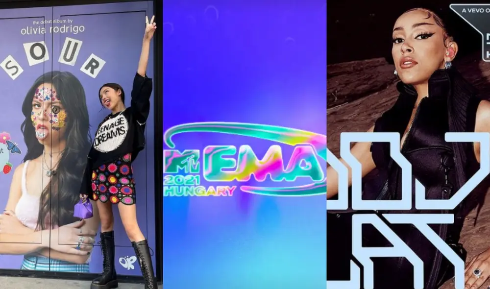 Olivia Rodrigo y Doja Cat son dos de las artistas más escuchadas de la actualidad. Foto: Composición LR/Instagram de las protagonistas.