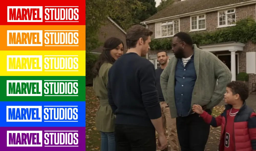 Phastos y su esposo junto a su hijo fueron mostrados en un avance de Eternals. Foto: composición/captura de Youtube/Marvel