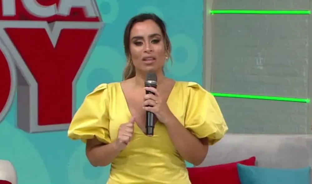 Al borde de las lágrimas, Ethel Pozo lamentó la separación de Melissa Paredes y Rodrigo Cuba. Foto: captura América TV Al borde de las lágrimas, Ethel Pozo lamentó la separación de Melissa Paredes y Rodrigo Cuba. Foto: captura América TV