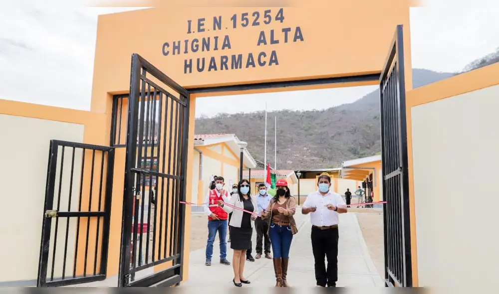 ARCC inaugura obras de reconstrucción en colegio en Chignia Alta de Huarmaca. Foto: ARCC. ARCC inaugura obras de reconstrucción en colegio en Chignia Alta de Huarmaca. Foto: ARCC.