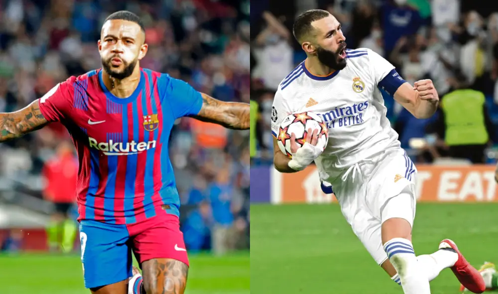 Depay y Benzema son las principales cartas de gol de ambas escuadras. Foto: composición EFE/AFP