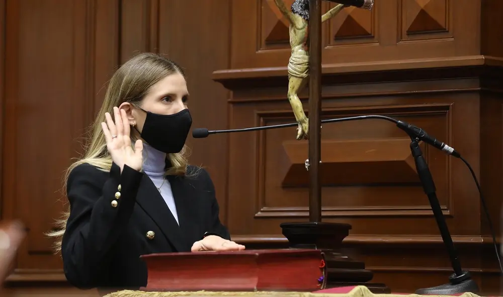 Adriana Tudela indicó que desde el Parlamento no se impulsa una vacancia. Foto: Congreso / VIDEO: RPP Adriana Tudela indicó que desde el Parlamento no se impulsa una vacancia. Foto: Congreso / VIDEO: RPP