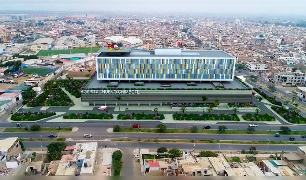 Proyecto hospitalario de Nuevo Chimbote para atención de asegurados de Áncash. Foto: EsSalud.