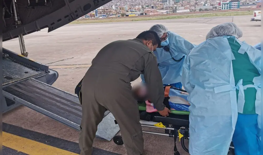 Menores fueron acompañados por personal médico. Foto: Hospital Regional del Cusco Menores fueron acompañados por personal médico. Foto: Hospital Regional del Cusco