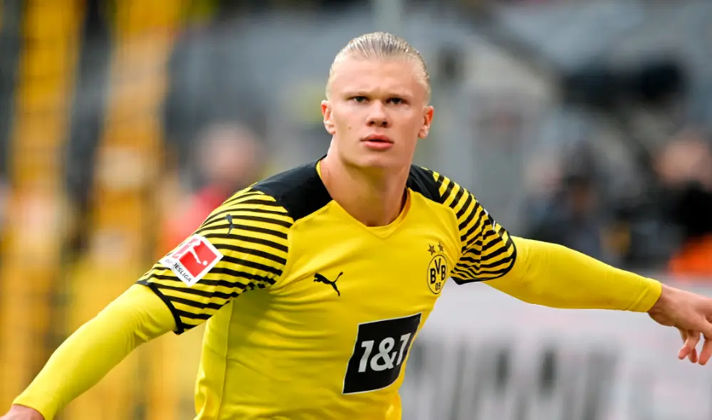 Erling Haaland firmó por el Borussia Dortmund en diciembre de 2019. Foto: EFE