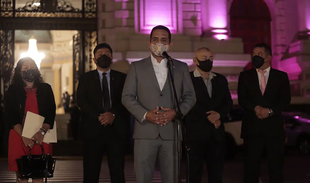 Miembros de la bancada de Acción Popular se reunieron este jueves 21 de agosto con la primera ministra, Mirtha Vásquez. Foto: Gerardo Marín/La República Miembros de la bancada de Acción Popular se reunieron este jueves 21 de agosto con la primera ministra, Mirtha Vásquez. Foto: Gerardo Marín/La República