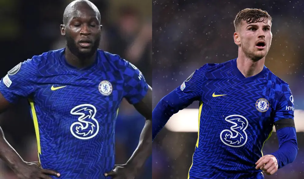 Lukaku y Werner no pudieron terminar el primer tiempo ante Malmö. Foto: Composición LR
