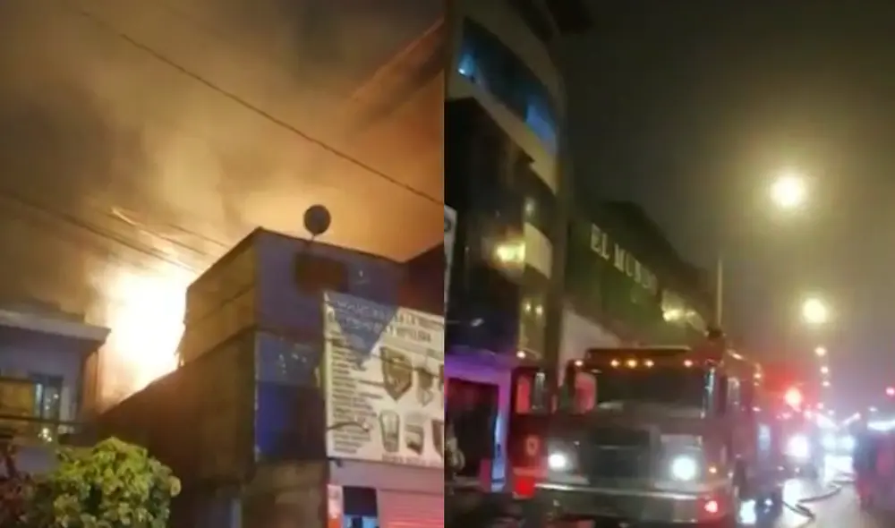 El reporte policial indicó que ninguna persona sufrió daños a causa del incendio. Foto: captura Panamericana / composición LR