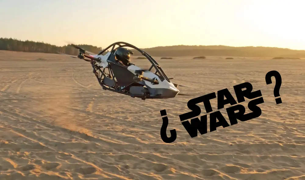 El tráiler del carro parecía una escena con las vehículos de la Guerra de galaxias. Foto: Jetson.