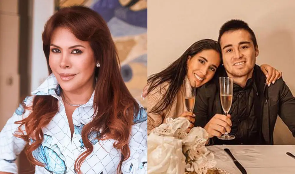 Magaly Medina expone a Melissa Paredes y Rodrigo Cuba juntos tras ampay. Foto: composición/Instagram