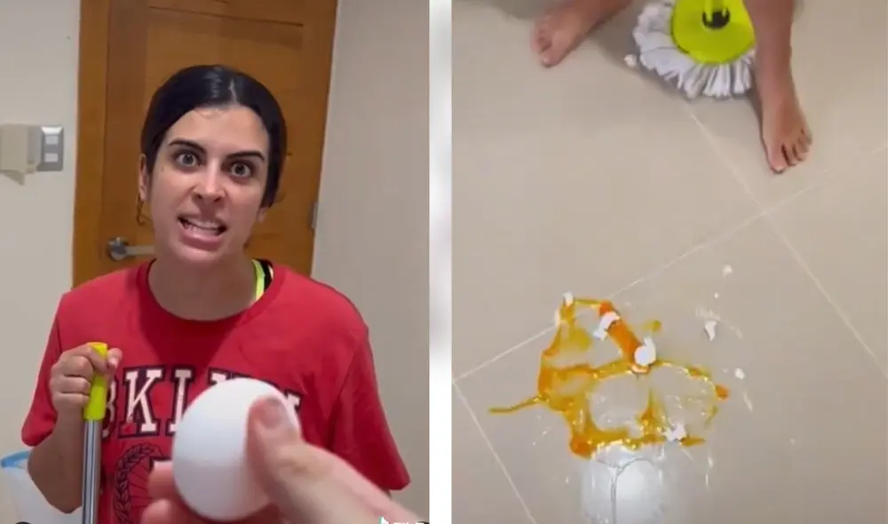 La furia de la mujer generó miles de reacciones tras el accionar de su pareja. Foto. captura de TikTok La furia de la mujer generó miles de reacciones tras el accionar de su pareja. Foto. captura de TikTok