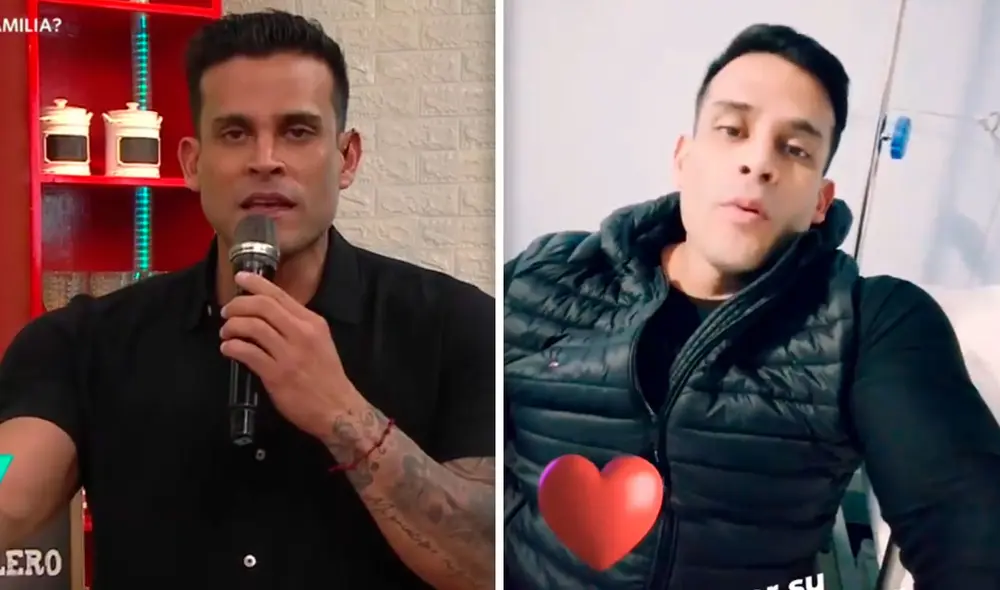 Christian Domínguez se mostró aliviado por la evolución favorable de la salud de su hija tras operación. Foto: captura/América TV Christian Domínguez se mostró aliviado por la evolución favorable de la salud de su hija tras operación. Foto: captura/América TV