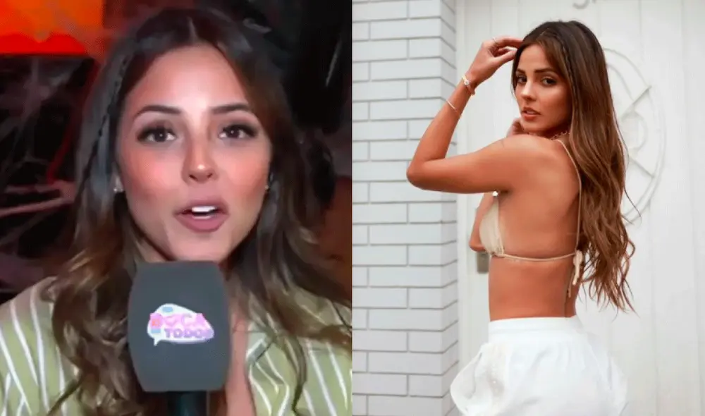La modelo Luciana Fuster no puede creer que está en una competencia con personajes como Lali Espósito, Dua Lipa y Chris Hemsworth. Foto: Luciana Fuster/Instagram/captura de América TV.