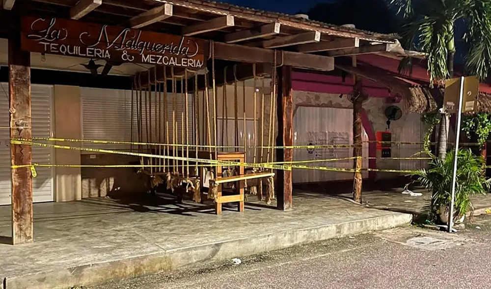 Tiroteo en Tulum, Quintana Roo (México) dejó al menos dos turistas muertos y otros tres resultaron heridos tras enfrentamiento entre bandas delincuenciales. Foto: EFE