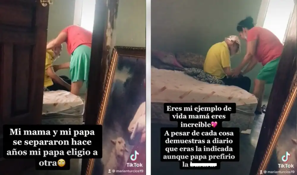 Hija muestra en un video la admiración que tiene hacia su madre. Foto: captura de TikTok Hija muestra en un video la admiración que tiene hacia su madre. Foto: captura de TikTok