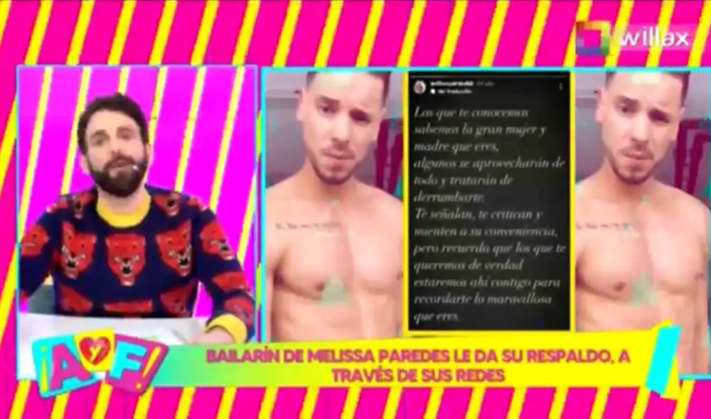 Rodrigo González se indignó con el mensaje que publicó Anthony Aranda. Foto: captura de Willax