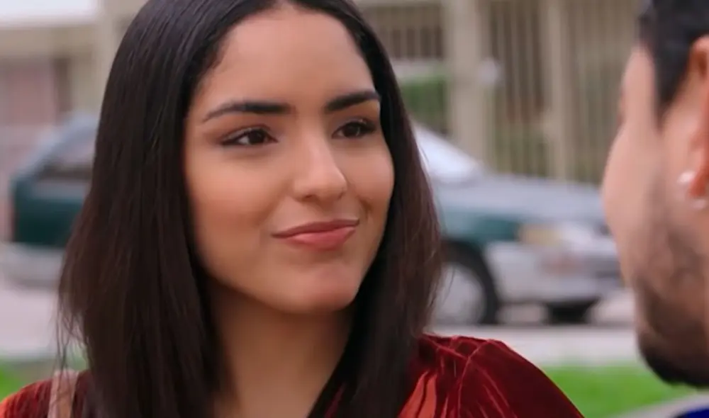 Daniela Feijóo es Mabel en la telenovela Luz de luna, donde comparte roles con los actores Nicolás Galindo, Gonzalo Molina, Gustavo Borjas, entre otros. Foto: captura de América TV