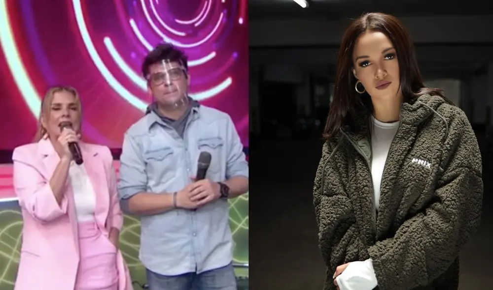 Gian Piero Diaz y Johanna San Miguel causaron una gran conmoción a sus televidentes tras dejar entrever que la chica reality estaría embarazada. Foto: Captura / América TV Gian Piero Diaz y Johanna San Miguel causaron una gran conmoción a sus televidentes tras dejar entrever que la chica reality estaría embarazada. Foto: Captura / América TV