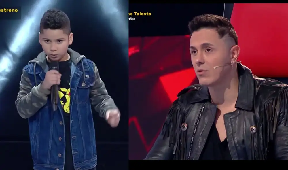 Este viernes 22 de octubre, Joey Montana convenció a participante de La voz kids, Diego Castillo, al decirle que hablará con el compositor de Marc Anthony. Foto: captura de Latina
