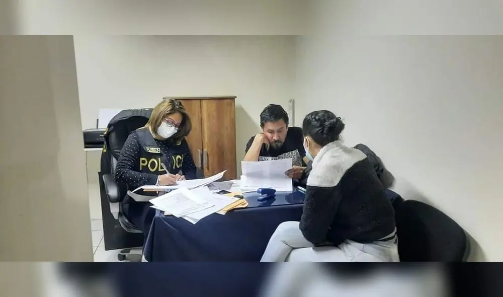 Elmer Cáceres Llica es intervenido por las autoridades policiales y del Ministerio Público. Foto: PNP Elmer Cáceres Llica es intervenido por las autoridades policiales y del Ministerio Público. Foto: PNP