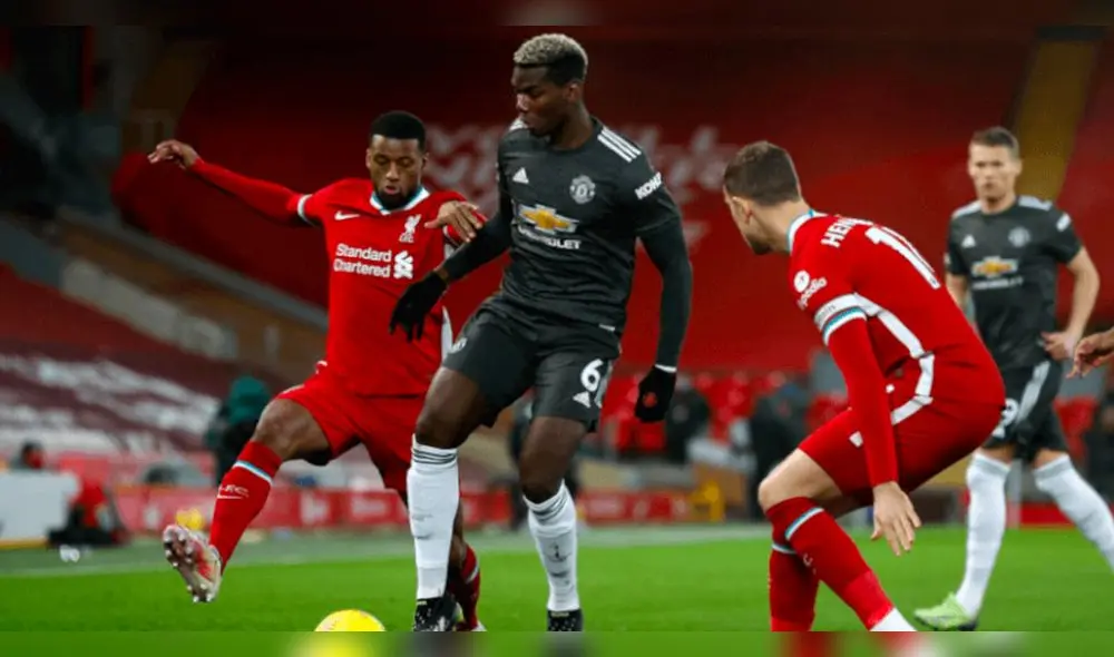 Liverpool vs. Manchester United arrancará desde las 10.30 a. m. (hora peruana). Foto: EFE