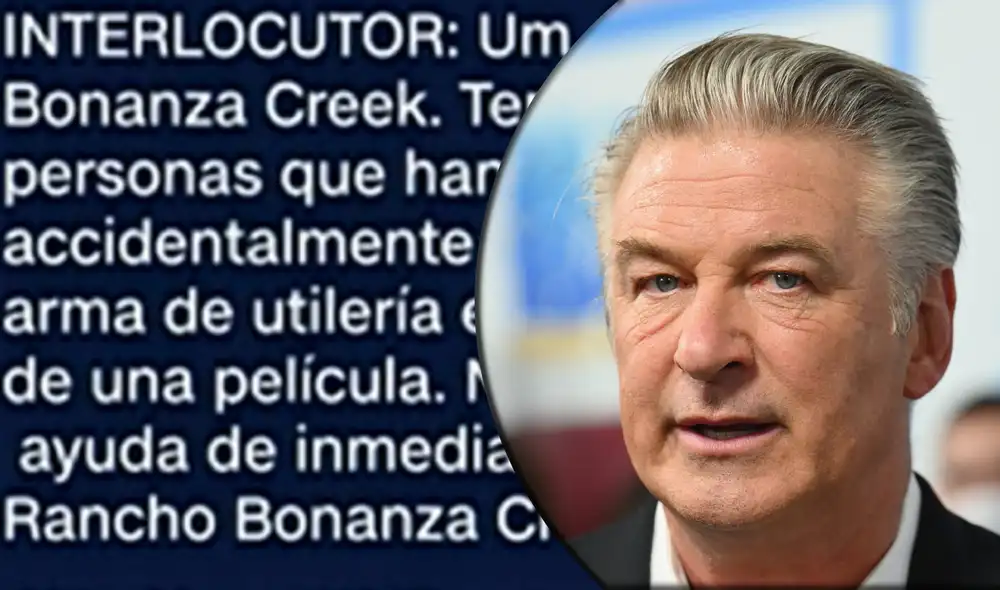 "Estábamos ensayando y se disparó", contó la integrante del elenco de Rust a la operadora de emergencias segundos después de los disparos de Alec Baldwin. Foto: composición CNN / AFP