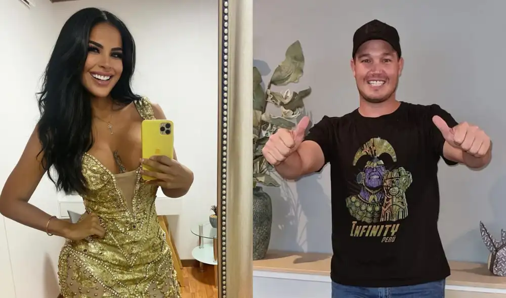 Stephanie Valenzuela respondió de peculiar forma cuando le preguntaron sobre su expareja George Forsyth. Foto: Stephanie Valenzuela/George Forsyth/Instagram.