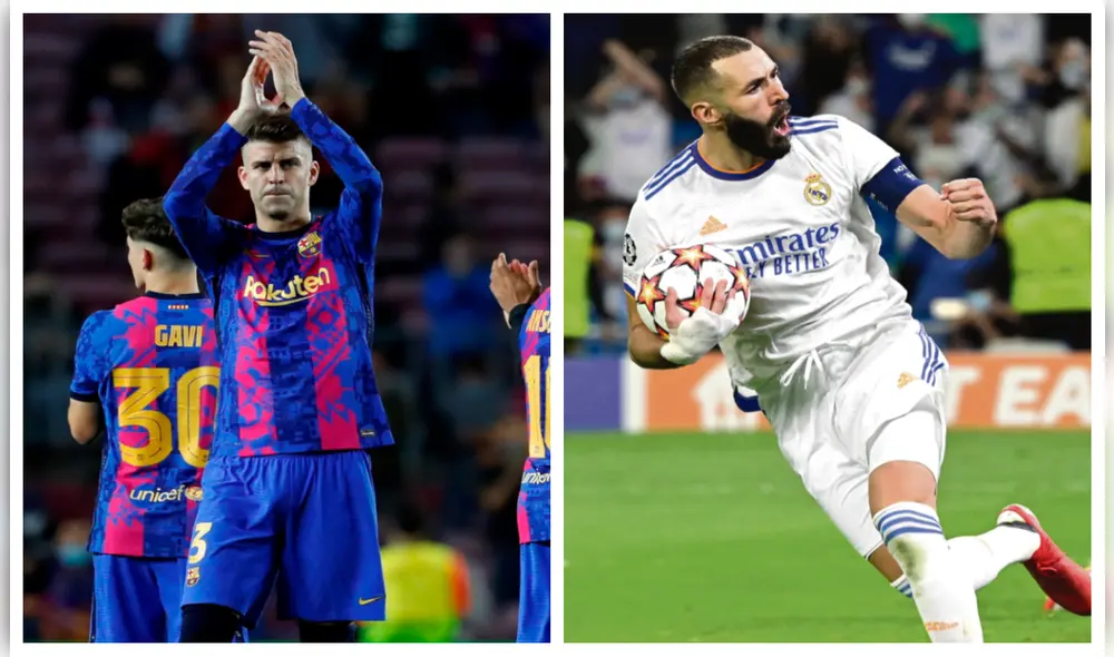 Real Madrid vs Barcelona de Ansu Fati se enfrentarán en el clásico de España este domingo 24 de octubre por ESPN. Foto: composición EFE/AFP