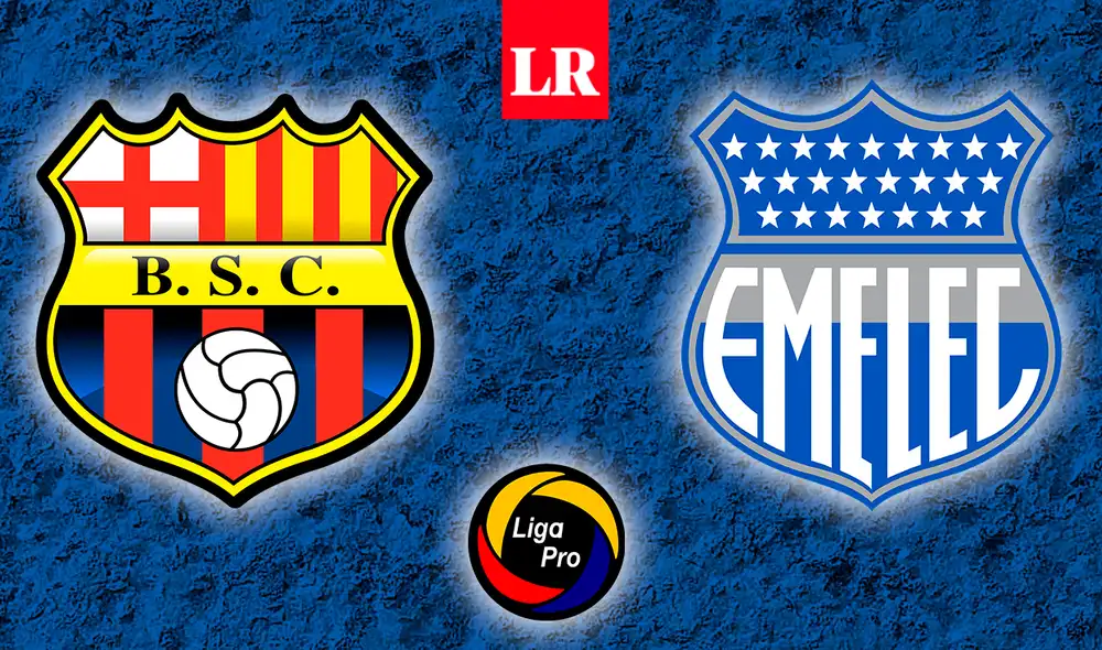 Emelec y Barcelona SC ocupan la cuarta y octava posición en la tabla, respectivamente. Foto: composición LR