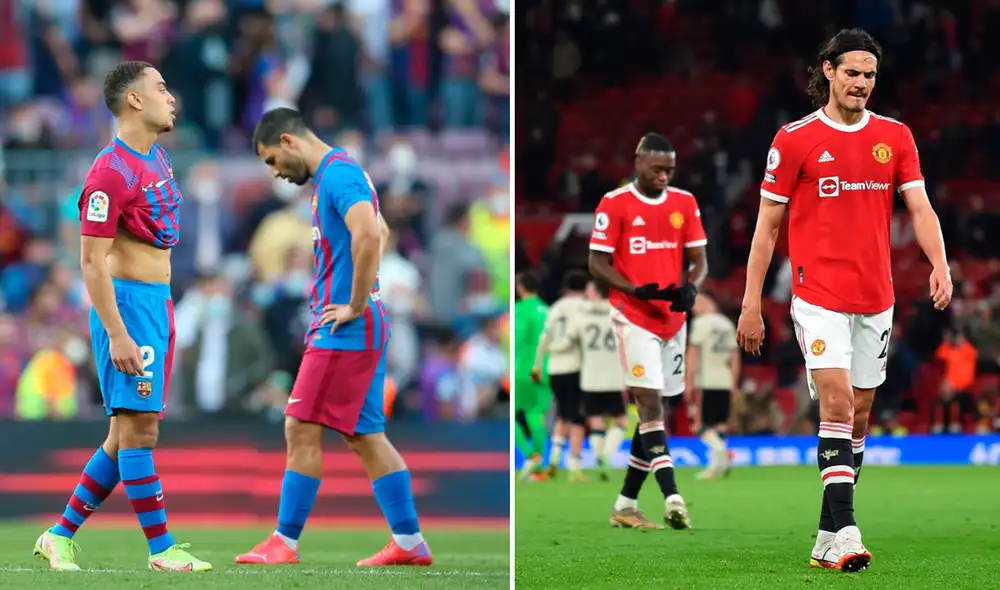 Barcelona y Manchester United no pudieron ganar ante su gente. Foto: composición/EFE