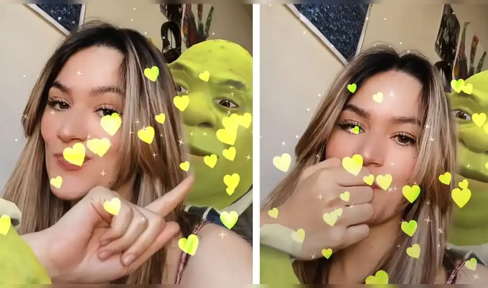 En Instagram, una mujer decidió filmarse 'al lado' del conocido ogro verde. Foto: captura de Instagram En Instagram, una mujer decidió filmarse 'al lado' del conocido ogro verde. Foto: captura de Instagram