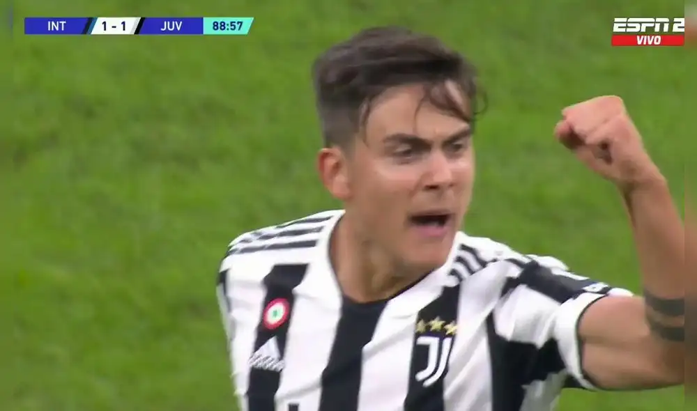 Inter y Juventus igualaron 1-1 por la novena fecha de la Serie A. Foto: captura ESPN Inter y Juventus igualaron 1-1 por la novena fecha de la Serie A. Foto: captura ESPN