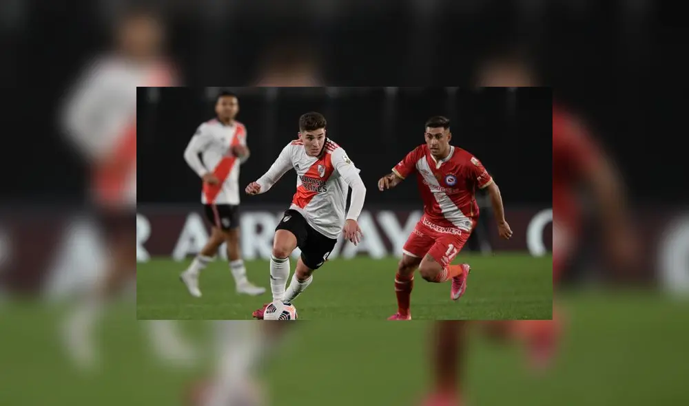 River Plate eliminó a Argentinos Juniors en octavos de final de la Copa Libertadores. Foto: AFP.