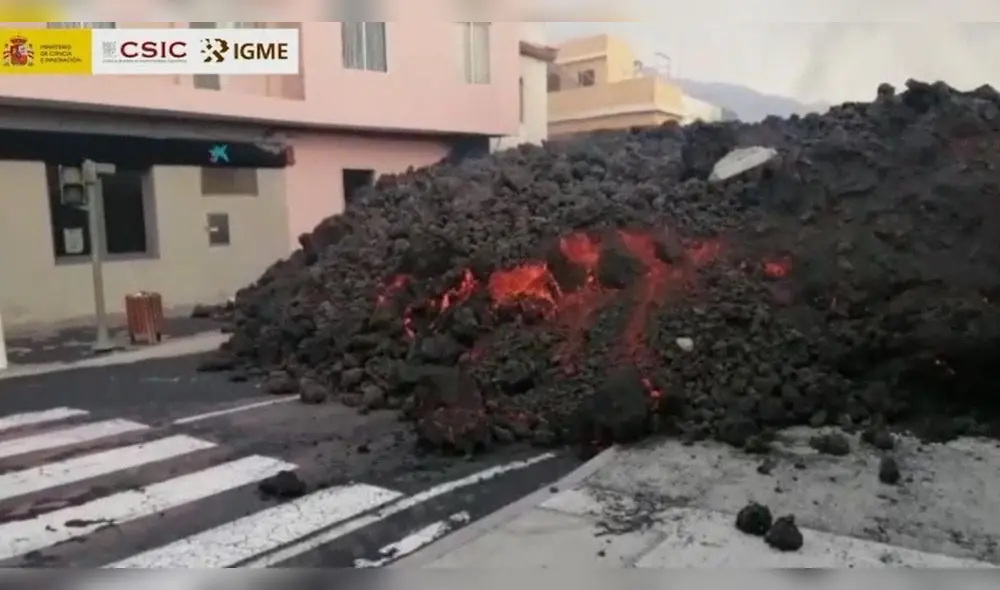 Hasta el momento, el volcán ha arrasado cerca de 900 hectáreas y ha destruido unas 2.150 edificaciones. Foto: Instituto Geológico y Minero de España