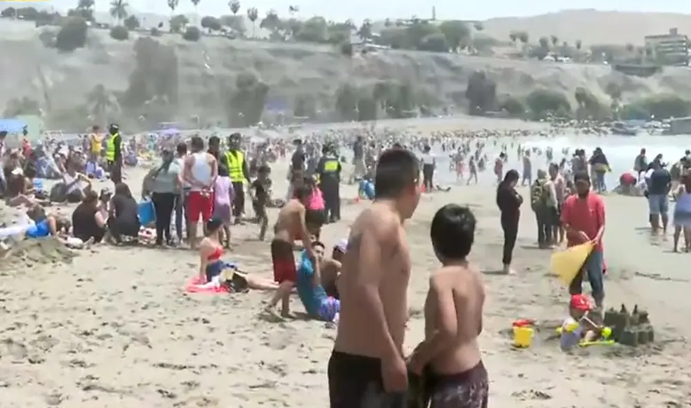 Serenos supervisaron el cumplimiento de protocolos, pero fue insuficiente. Foto: captura de Latina Noticias