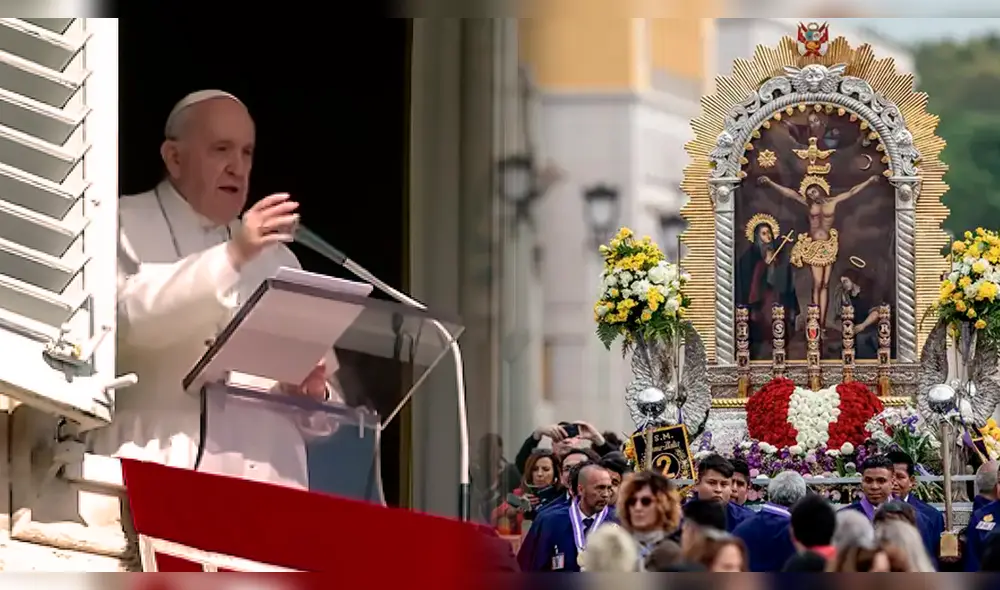 La comunidad peruana en Italia estuvo presente durante el saludo que el papa Francisco envió en el mes del Señor de los Milagros. Foto: composición/ACI Prensa La comunidad peruana en Italia estuvo presente durante el saludo que el papa Francisco envió en el mes del Señor de los Milagros. Foto: composición/ACI Prensa