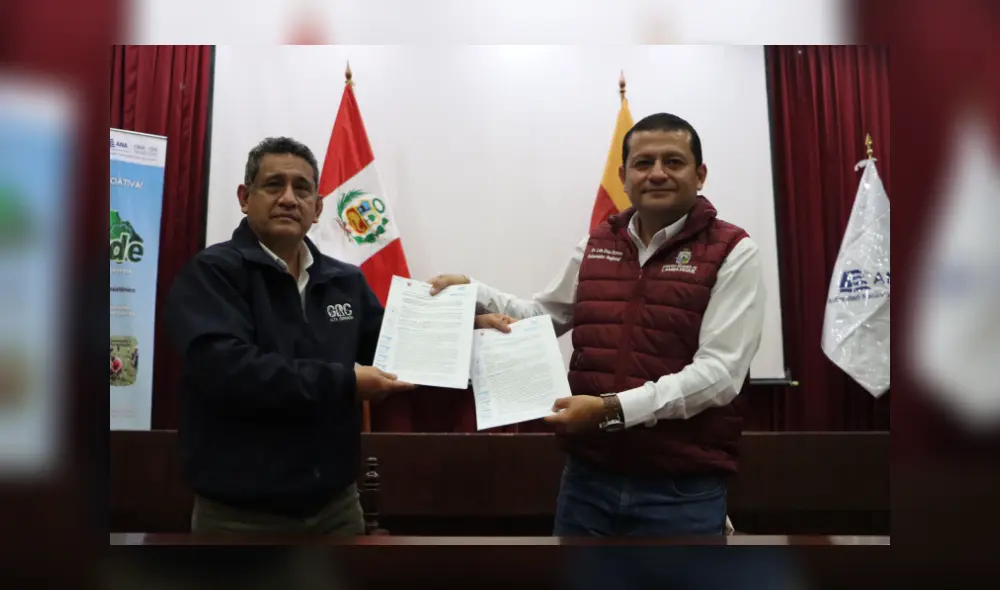 Mesías Guevara y Luis Díaz resaltaron importancia de la integración de aportantes en el fondo de agua. Foto: La República