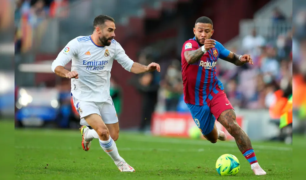 Real Madrid y FC Barcelona se enfrentaron por última vez en octubre del 2021, con victoria merengue por 2-1. Foto: EFE