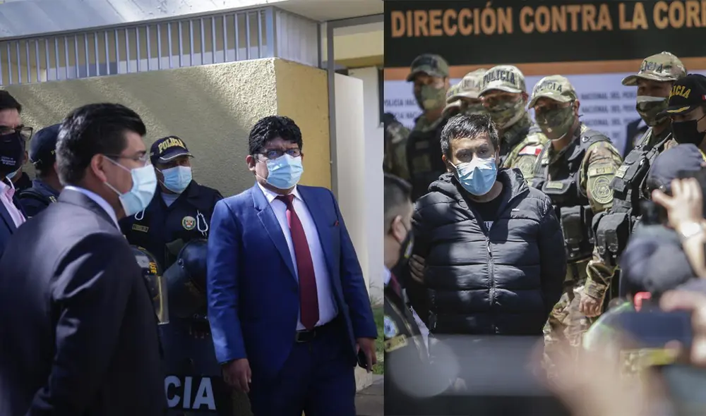 El abogado Alex Montes acudió hasta la sede de la Policía Anticorrupción, hasta donde nuevamente será trasladado Elmer Cáceres. Foto: Rodrigo Talavera/Composición La República El abogado Alex Montes acudió hasta la sede de la Policía Anticorrupción, hasta donde nuevamente será trasladado Elmer Cáceres. Foto: Rodrigo Talavera/Composición La República