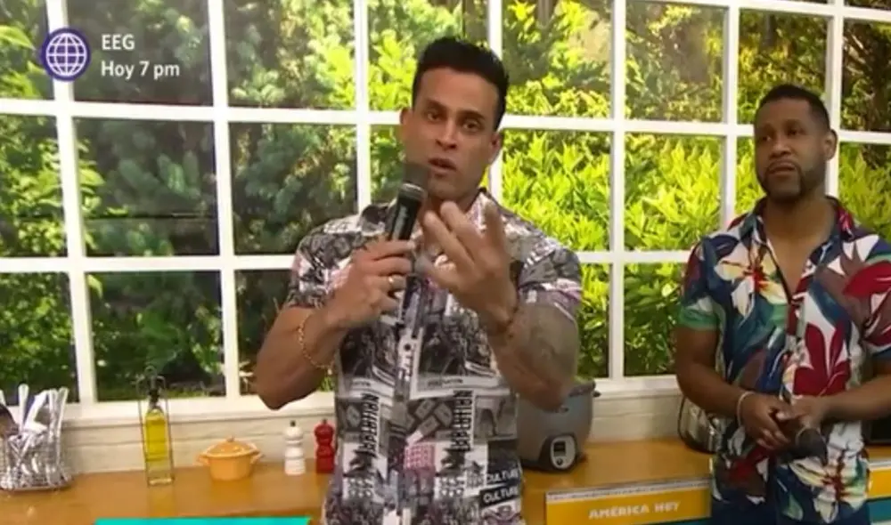 Christian Domínguez sorprendió a los conductores de América hoy con sus declaraciones. Foto: captura América hoy Christian Domínguez sorprendió a los conductores de América hoy con sus declaraciones. Foto: captura América hoy