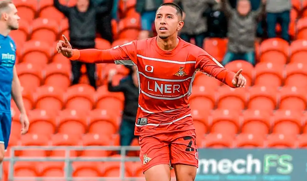 Rodrigo Vilca lleva nueve partidos con su equipo. Foto: Doncaster Rovers