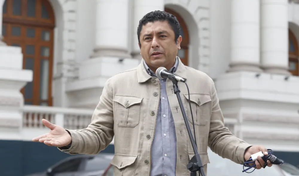 El parlamentario de Perú Libre dio su punto sobre el voto de confianza solicitado por la premier Mirtha Vásquez. Foto: Carlos Contreras/La República