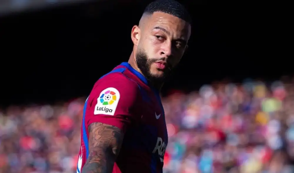 Memphis Depay llegó esta temporada al Barcelona proveniente del Lyon de Francia. Foto: captura Twitter Memphis Depay llegó esta temporada al Barcelona proveniente del Lyon de Francia. Foto: captura Twitter