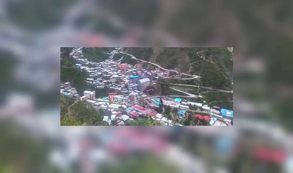 Un sector del anexo Retamas sufrió hundimiento del terreno. Foto: Pataz informa