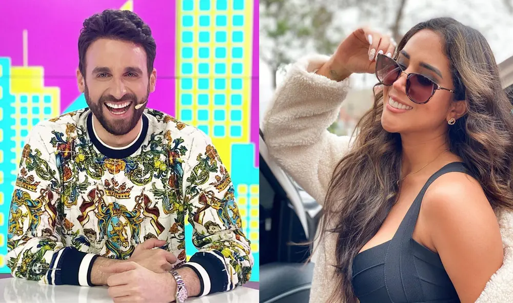 El conductor de Amor fuego quedó sorprendido por la respuesta de Melissa Paredes, tras el ampay con su bailarín. Foto: composición / Instagram