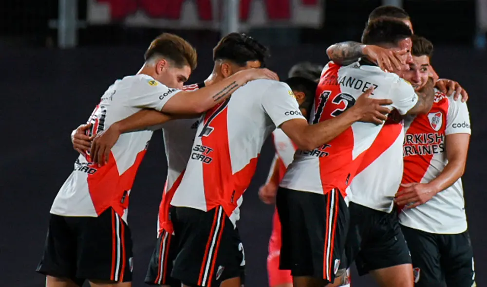 River Plate abrió el marcador a los 28' con golazo de Bruno Zuculini. Foto: Liga Profesional de Fútbol/Twitter River Plate abrió el marcador a los 28' con golazo de Bruno Zuculini. Foto: Liga Profesional de Fútbol/Twitter